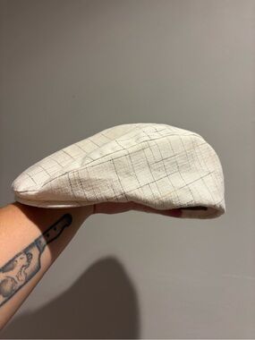 Crown Ivory Plaid Driver Cap